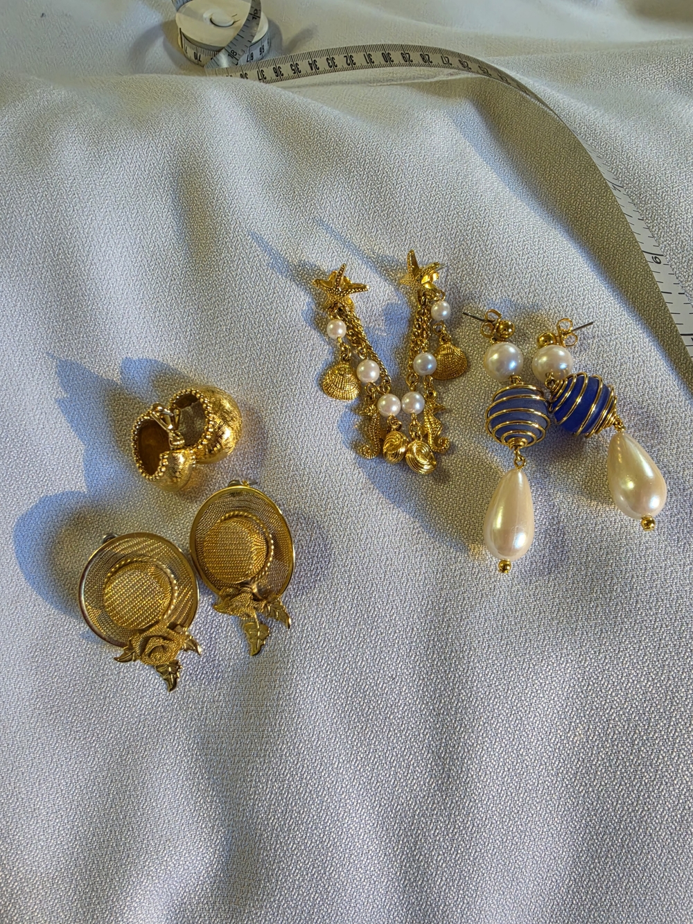 4 Pairs Vintage Avon Earrings